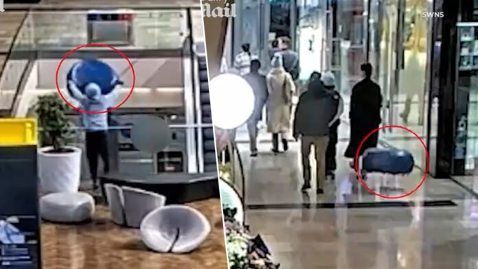 βίντεο δείχνει πως έριξε καναπέ Westfield — 16χρονος πετάει καναπέ 15 κιλών στο Λονδίνο