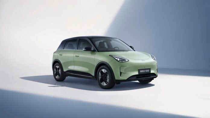 Geely E2 πωλήσεις: εικόνα του compact ηλεκτρικού hatchback με έμφαση σε χώρο, τεχνολογία και πρακτικότητα