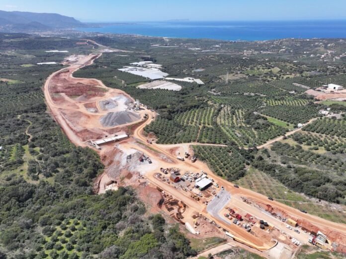 Εργοτάξιο ΒΟΑΚ Νεάπολη Άγιος Νικόλαος - επίσκεψη Χρίστου Δήμα και ανακοίνωση για τα πρώτα 10 χλμ.