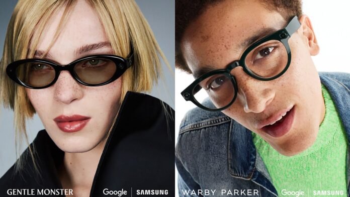 Έξυπνα γυαλιά Gemini σε σχέδια Gentle Monster και Warby Parker — Samsung και Google παρουσίαση στο Google I/O 2026