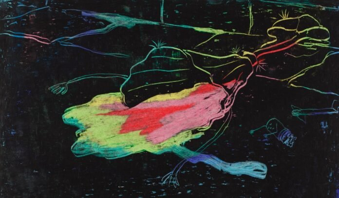 3melasmart.jpg σχέδια Neocolor David Weiss: μικρό σύμπαν, γραμμές, τεχνική κηροπαστέλ και φωτεινό υπόστρωμα