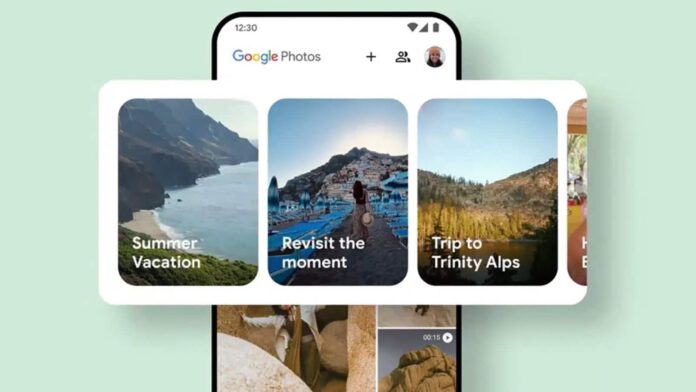 Οθόνη του Google Photos που δείχνει την καρτέλα Collections για την αποθήκευση αυτοκόλλητων Google και τη διαχείριση stickers