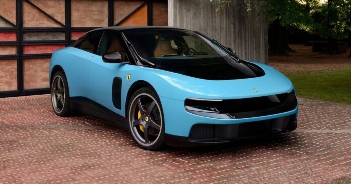 Ανασχεδιασμός και render της Ferrari Luce από ανεξάρτητο σχεδιαστή που δείχνει Ferrari Luce σχεδίαση και προκαλεί αντιδράσεις