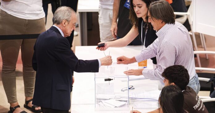 Exit poll Ρεάλ Μαδρίτης δείχνει τον Φλορεντίνο Πέρεθ πρώτο με 61% και τον Ρικέλμε στο 39%