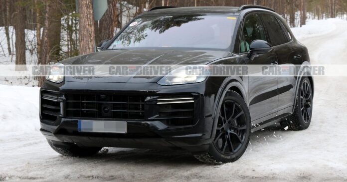 Κατασκοπευτικές φωτογραφίες της νέας Porsche Cayenne με ανανεωμένα φωτιστικά και μεγαλύτερη μάσκα